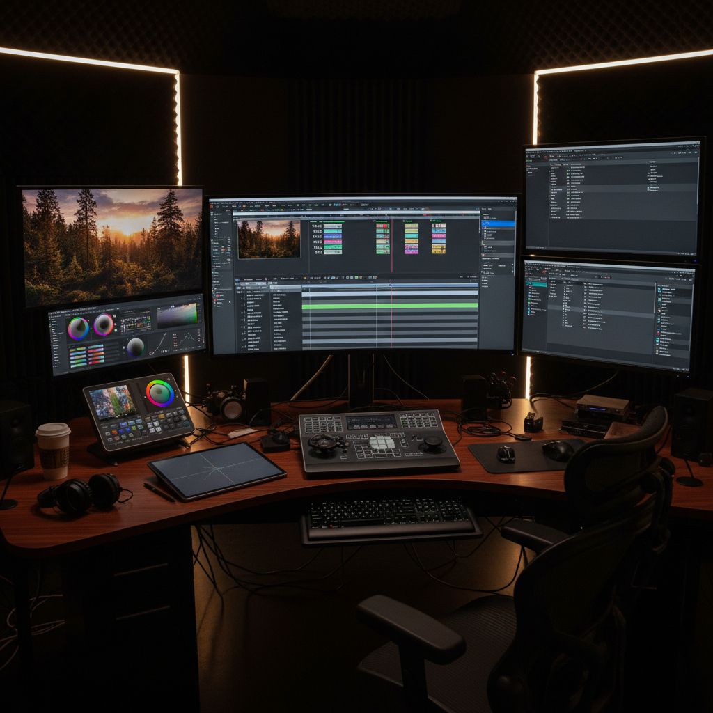 Studio de montage vidéo